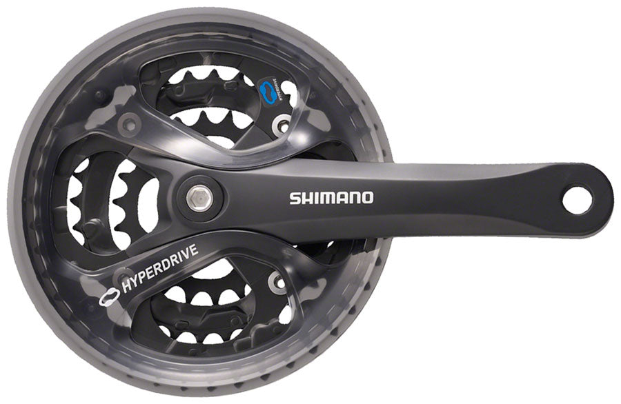Shimano Acera FC-M361 Crankset - 170mm 7/8-Speed 42/32/22t 104/64 BCD Square Taper JIS Spindle Interface BLK