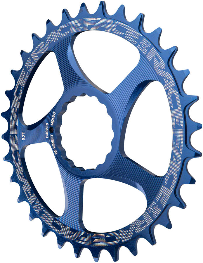 RaceFace Narrow Wide Chainring: Direct Mount CINCH, 26t, Blue