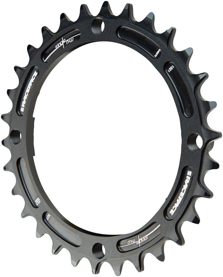 RaceFace Narrow Wide Chainring: 104mm BCD, 30t, Black