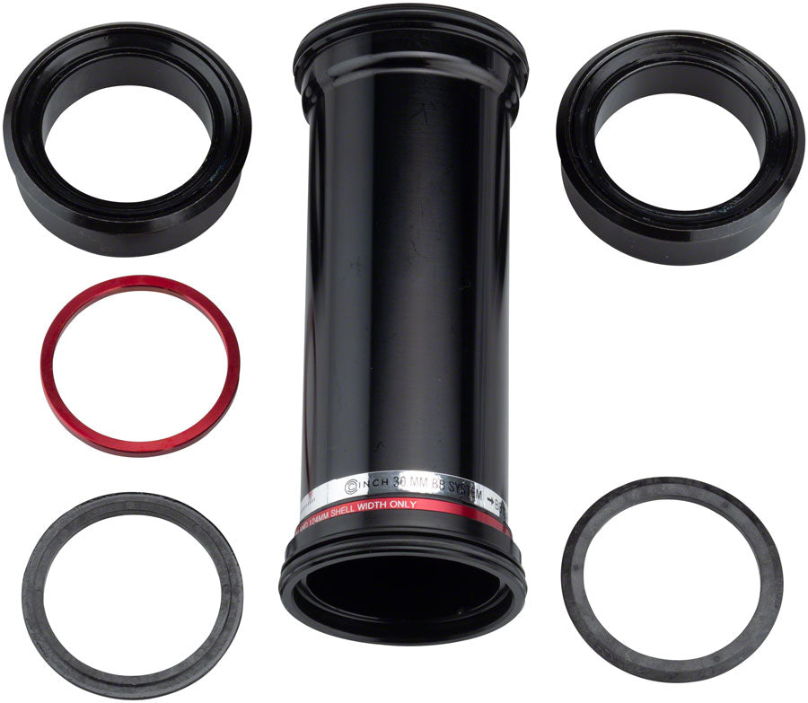 RaceFace CINCH BB124 Bottom Bracket: 41mm ID x 124mm Shell x 30mm Spindle, Double Row Bearing, External Seal