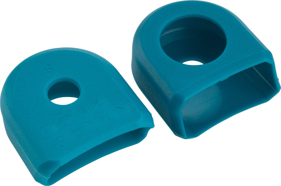 RaceFace Crank Boots: For Alloy Cranks, 2-Pack Turquoise