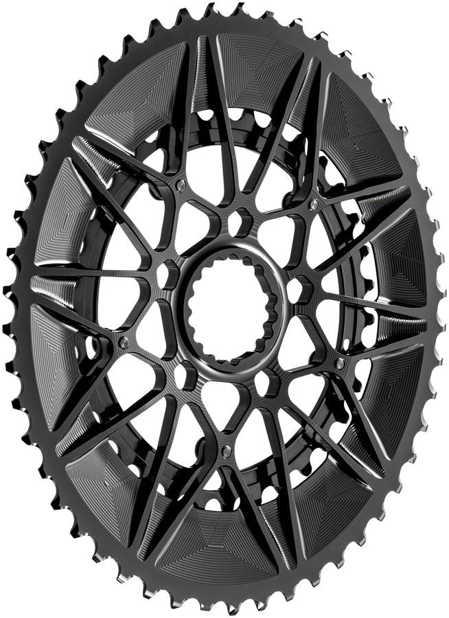 absoluteBLACK SpideRing Oval Direct Mount Chainring Set - 50/34t, Cannondale Hollowgram Direct Mount, Black