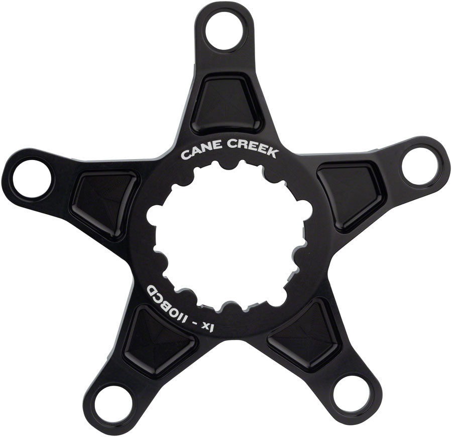 Cane Creek 5 bolt x 110bcd 1x Spider for eeWings All-Road Cranks, 3-Bolt Interface, Black