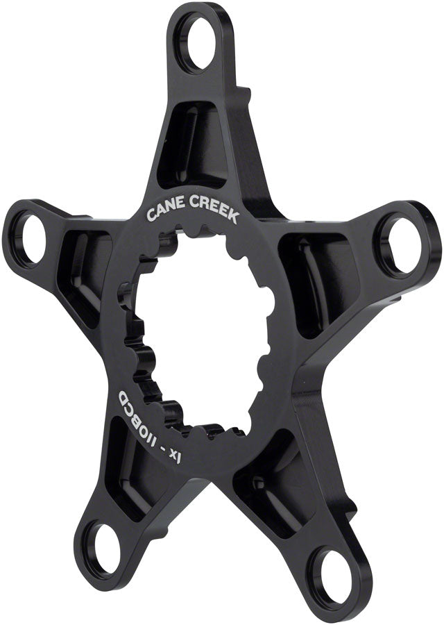 Cane Creek 5 bolt x 110bcd 1x Spider for eeWings All-Road Cranks, 3-Bolt Interface, Black