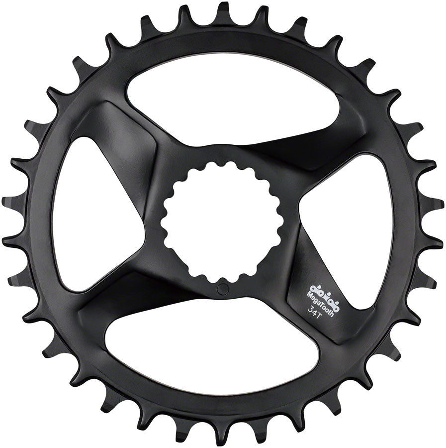 Full Speed Ahead Comet MegaTooth Direct Mount Chainring - 34t, FSA Direct Mount, For 12-Speed Shimano Hyperglide+, Black