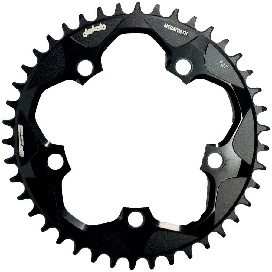Full Speed Ahead Super Road Megatooth Chainring - 36t, 110mm BCD, 5-Bolt, Aluminum, For 1x11-Speed, Black