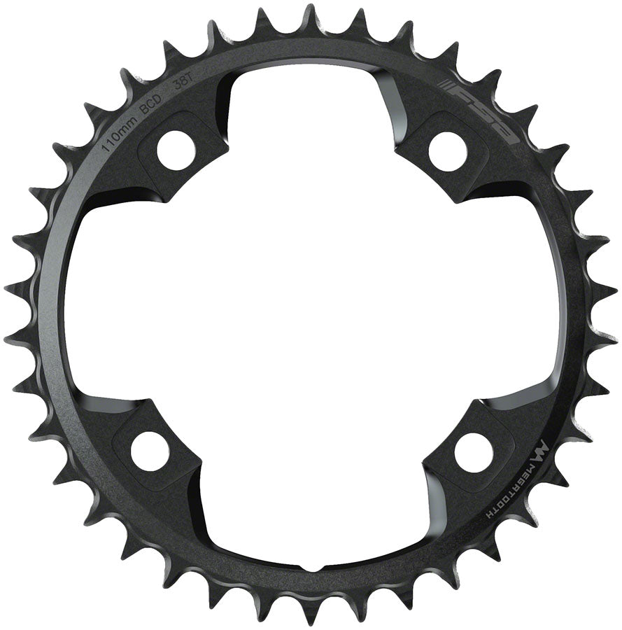 Full Speed Ahead Gossamer Pro MegaTooth Chainring - 38t, 110 Full Speed Ahead ABS BCD, 4-Bolt, Aluminum, For 1 x 11-Speed, Black