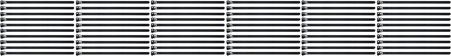Wheels Manufacturing Re-Usable Zip Ties - Black, 200 x 7.4mm, 100ct