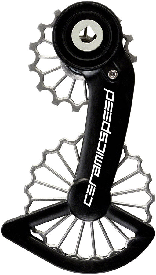 CeramicSpeed OSPW Pulley Wheel System for SRAM Red/Force AXS - Coated Races, 3D Printed Titanium Pulley, Carbon Cage, Ti