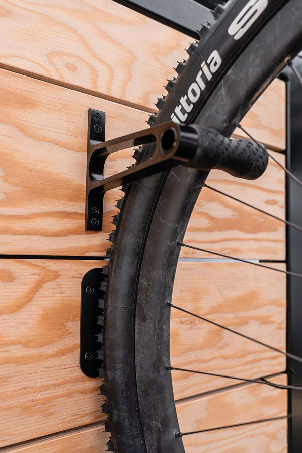 Lezyne CNC Wheel Bike Storage Hook - Alloy, Black