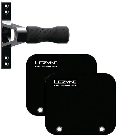 Lezyne CNC Wheel Bike Storage Hook - Alloy, Black