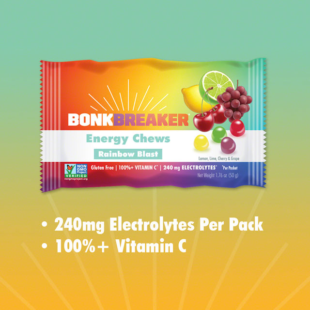Bonk Breaker Energy Chews - Rainbow Blast, Box of 10 Packs-4