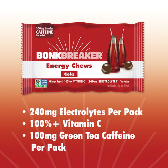 Bonk Breaker Energy Chews - Cola, With Caffiene, Box of 10 Packs-4