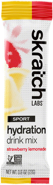 Skratch Labs Hydration Sport Drink Mix - Strawberry Lemonade, Box of 20