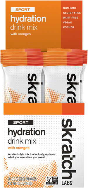 Skratch Labs Hydration Sport Drink Mix - Orange, Box of 20