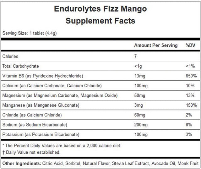 Hammer Endurolytes Fizz: Mango Box of 12-1
