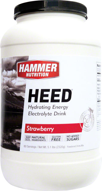 Hammer Nutrition HEED Hydrating Energy Electrolyte Drink - Strawberry, 70 Serving Canister-0