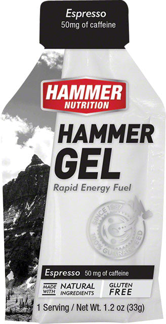 Hammer Gel: Espresso, 24 Single Serving Packets-0
