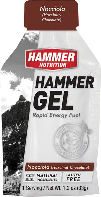 Hammer Gel: Hazelnut Chocolate, 24 Single Serving Packets-0