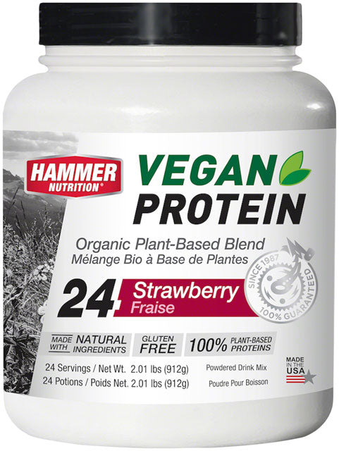 Hammer Vegan Protein Mix: Strawberry 24 Servings-0
