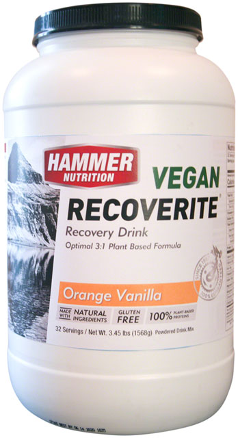 Hammer Vegan Recoverite Drink Mix: Orange Vanilla 32 Servings