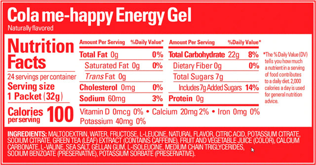 GU Energy Gel - Cola-Me-Happy, Box of 24