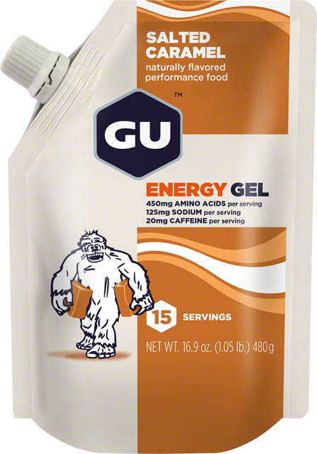 GU Energy Gel - Salted Caramel, 15 Serving Pouch