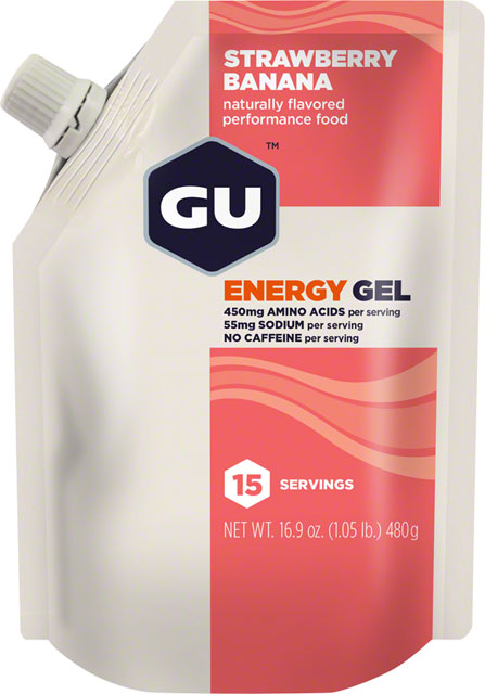 GU Energy Gel - Strawberry Banana, 15 Serving Pouch