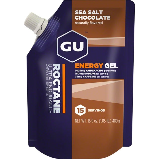 GU Roctane Energy Gel - Sea Salt Chocolate, 15 Serving Pouch