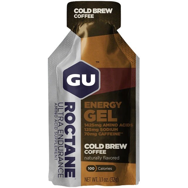 GU Roctane Energy Gel - Cold Brew Coffee, Box of 24