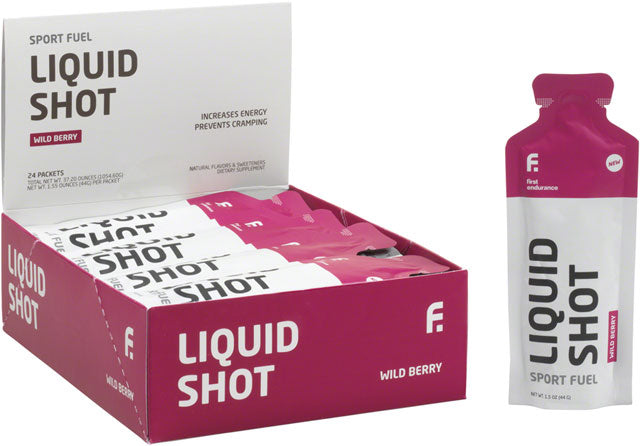 First Endurance Liquid Shot - Wildberry, Pack of 24-0