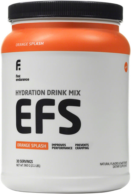 First Endurance EFS Drink Mix - Orange Splash, 30 Serving Canister-0