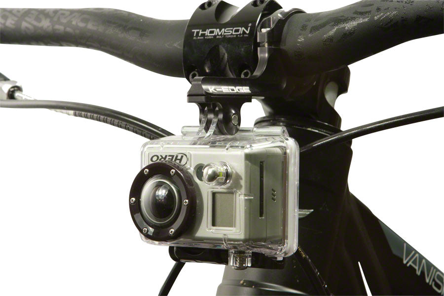 K-EDGE Go Big Pro Universal Action Camera and Light Dual Side Handlebar Mount 31.8mm: Black