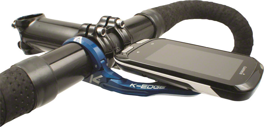 K-EDGE Pro Garmin XL Handlebar Mount: 31.8mm, Blue