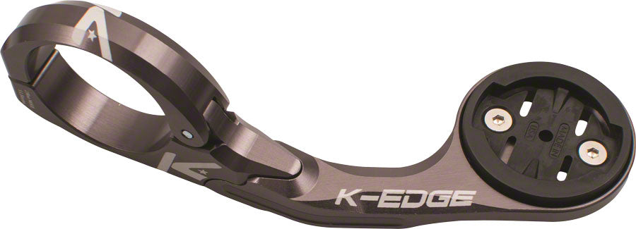 K-EDGE Pro Garmin XL Handlebar Mount: 31.8mm, Gun Metal