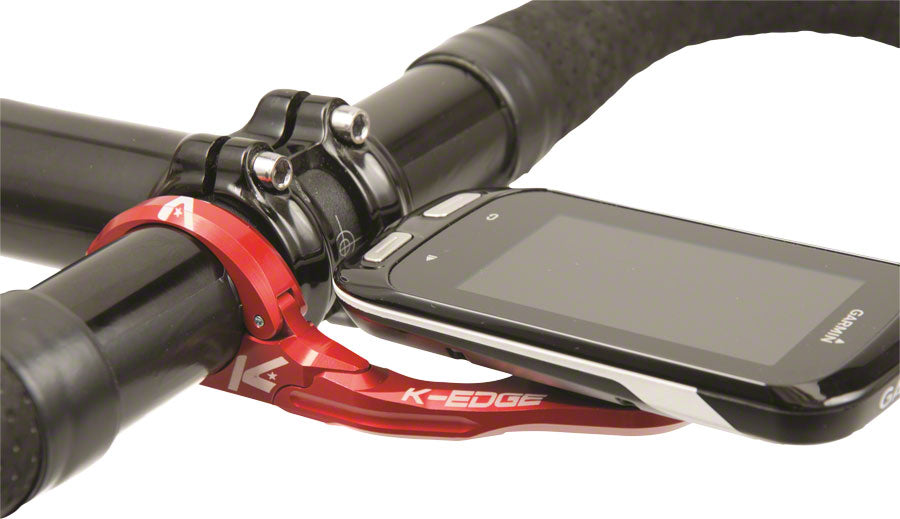 K-EDGE Pro Garmin XL Handlebar Mount: 31.8mm, Red