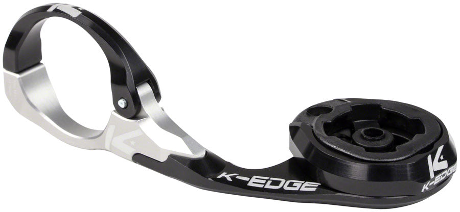 K-EDGE Lezyne Race Computer Handlebar Mount: 31.8mm, Black/Clear Anodized