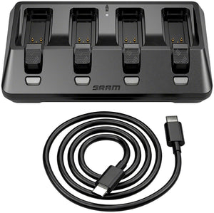 SRAM AXS 4-Port Battery Charger - Compatible AXS Batteries used on SRAM eTap RockShox AXS Components Battery sold separate