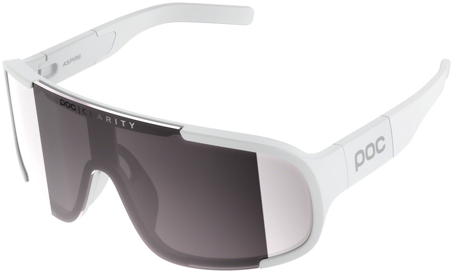 POC Aspire Sunglasses - Hydrogen White, Violet/Silver-Mirror Lens
