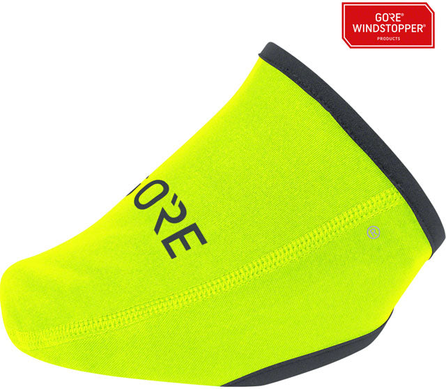 GORE C3 WINDSTOPPER Toe Cover - Neon Yellow, Fits Shoe Sizes 9-13-0