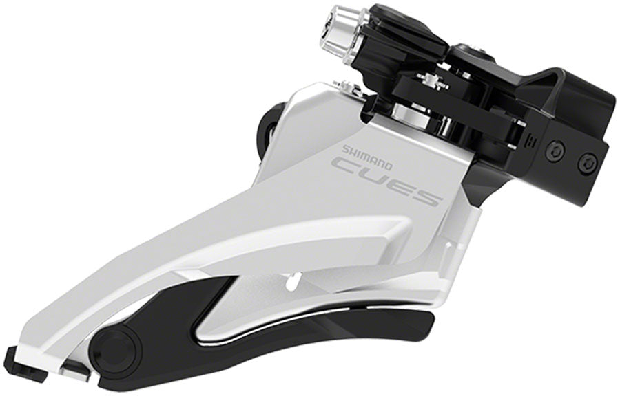 Shimano CUES FD-U4000-M Front Derailleur - 9/10-Speed Double Side Swing Mid Clamp Mount 36/40t Max BLK/Silver