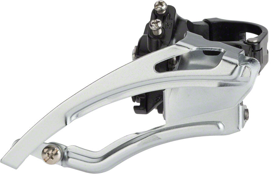microSHIFT MarvoLT Front Derailleur - 9-Speed Double, 42t Max, High-Mount Band Clamp, Shimano Compatible