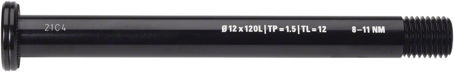 WHISKY No.9 Thru Bolt - 12mm, 120mm, P1.5, TL12, Black