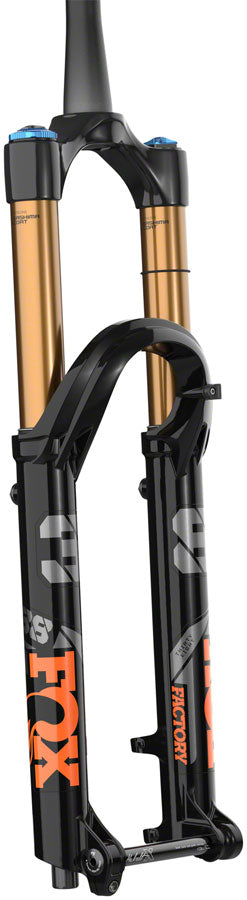 FOX 38 E-Optimized Factory Suspension Fork - 27.5", 170 mm, 15 x 110 mm, 44 mm Offset, Shiny Black, Kabolt-X, Grip 2, E-Tuned