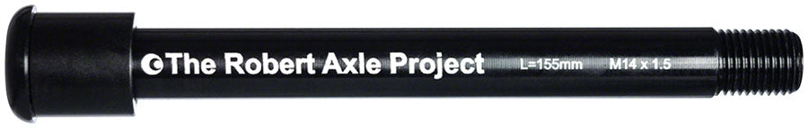Robert Axle Project 15mm Lightning Bolt Thru Axle - Front - Length: 155mm Thread: M14 x 1.5mm (15x110 Fox - Boost), w/ Spacer