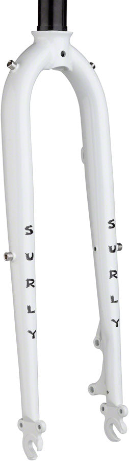 Surly Preamble 700c Fork, 9x100mm, QR, 1-1/8" Straight Steerer, Steel, Thorfrost White