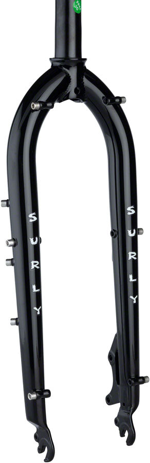 Surly Bridge Club 27.5" Fork, 9 x 100mm QR, 1-1/8" Straight Steerer, Dark Black