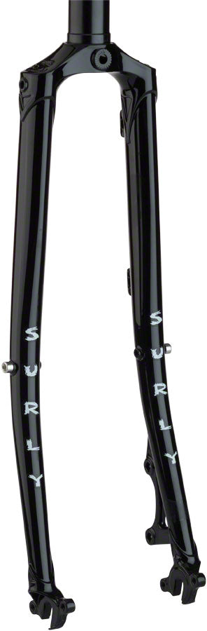 Surly Straggler Disc Fork: 650b, 380mm, 1-1/8 straight steerer, Black