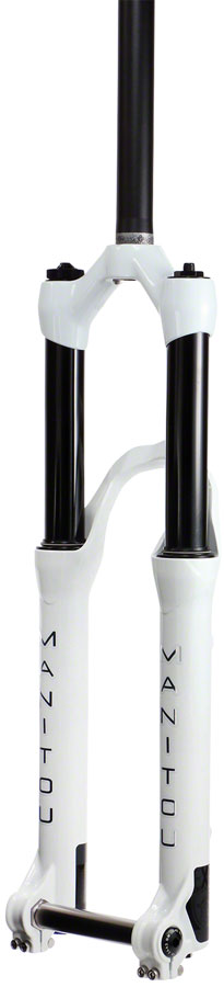 Manitou Circus Expert Suspension Fork - 26", 100 mm, 20 x 110 mm, 41 mm Offset, Gloss White, Straight Steerer