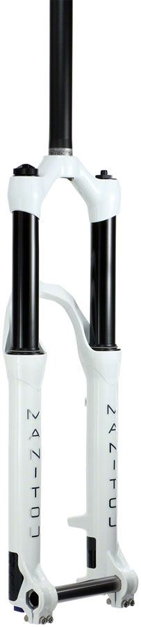 Manitou Circus Expert Suspension Fork - 26", 100 mm, 20 x 110 mm, 41 mm Offset, Gloss White, Straight Steerer
